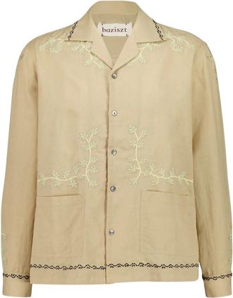 Baziszt Hombre, Camisas, Beige, Talla: L