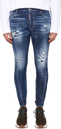 Dsquared2 Slim Fit Jeans met Ritssluiting - Heren - Slim Fit Jeans - Blauw - XS - Katoen - Jeans