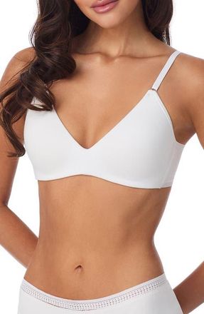 OnGossamer Cabana Cotton Wirefree Push-Up Bra in White at Nordstrom, Size 32A
