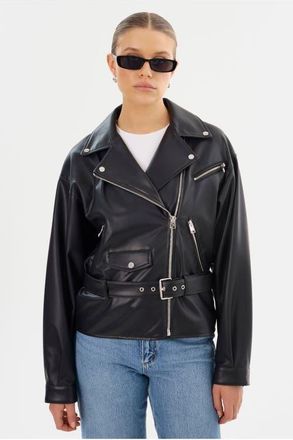 LaMarque Shelia | Faux Leather Biker Jacket in Black at Nordstrom, Size X-Small