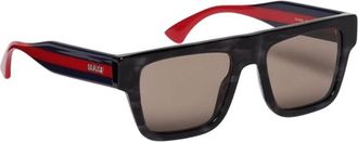 Gucci Accessoires, Heren, Bruin, ONE Size, Stijlvolle zonnebril met UV-bescherming