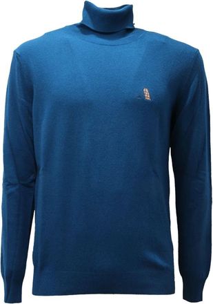 Aquascutum Truien & Vesten, Heren, Blauw, 2Xl, Wol, Coltrui Wollen Trui
