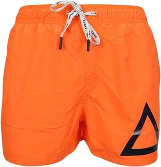 Sun 68 Big Logo Zwemkleding - Heren - Strandmode - Oranje - S - Polyester - Badmode