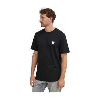 Msgm Hombre, Camisetas, Negro, Talla: M