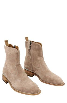 John Varvatos Regent Western Boot in Grey Sky at Nordstrom, Size 10.5