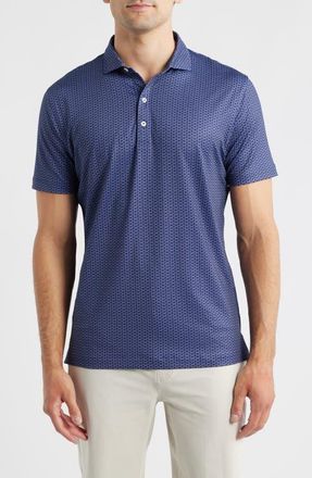 Johnnie-O Coupe Performance Jersey Polo in Navy at Nordstrom, Size Xx-Large