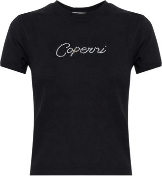 Coperni T-shirt verfraaid met logo - Zwart