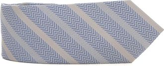 Emporio Armani Zijden Jacquard Das - Heren - Stropdassen - Blauw - ONE Size - Accessoires