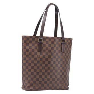Louis Vuitton Vavin Damier With Leather Brown Canvas Handbag (Pre-Owned)