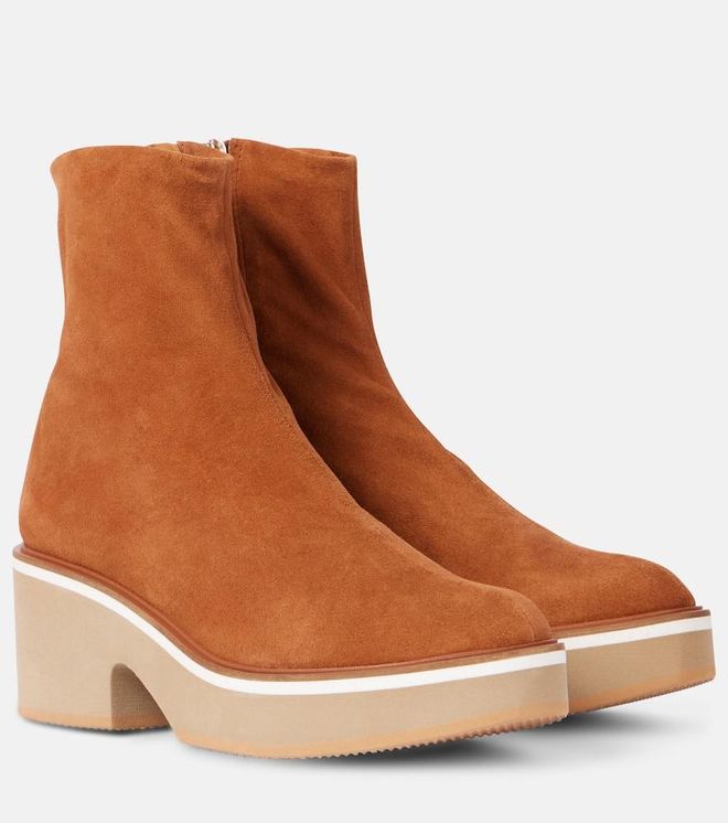Albane suede platform ankle boots