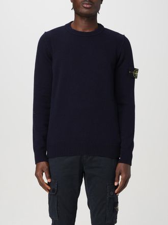 Stone Island Mens Crew Neck Jumper 7115508a3 Merino Wool - Navy - Size 2XL