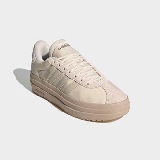adidas Sneaker ADIDAS SPORTSWEAR VL COURT BOLD, Damen, Gr. 40,5, weiss (wonder wei&szlig;, aluminium, cloud wei&szlig;), Leder, Textil, Schuhe Sneaker