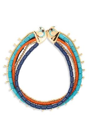 Lele Sadoughi x The Met Senebtisi Collar Necklace in Egyptian Trio at Nordstrom