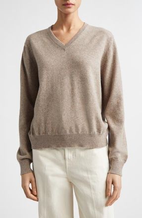 Johnstons of Elgin Lunan Cashmere V-Neck Sweater at Nordstrom, Size Xx-Small
