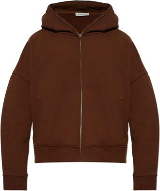 Entire studios Katoenen Sweatshirt - unisex - Vesten met rits - Bruin - XS - Katoen - Hoodies & sweatvesten