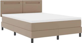vidaXL Vidaxl - Estructura De Cama Con Colch&oacute;n Capuchino 140 X 190 Cm