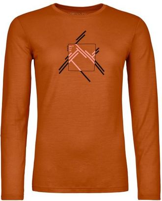 Ortovox 185 Merino Mountain Cutout L/S Merinoshirt für Damen | rot