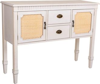 Wanderlust Deco Wanderlust Deco - Aparador De Madera Blanco 108x36x82