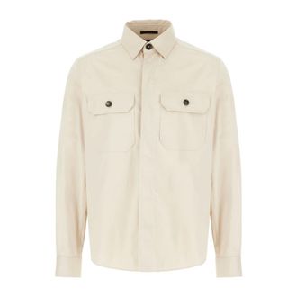 Ermenegildo Zegna Light Jackets, male, White, Size: 2XL Light Jacket