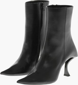 Balenciaga Stivaletti in Pelle HOURG con Tacco Ricurvo 7cm Balenciaga