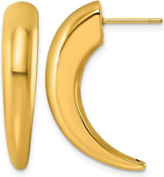 Diamond2Deal 18K Yellow Gold Pointed Fashion Stud Earrings