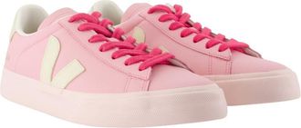 Veja Womens Campo Sneaker Pink Calfskin