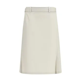 Rier Gray Cotton Long Womens Skirt