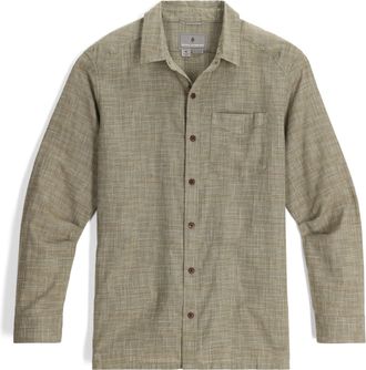Royal Robbins Mens Hempline Spaced Long-Sleeve Shirt Green XXL