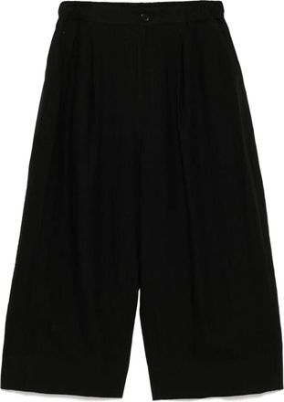 Undercover Pantaloni dritti in lino - Nero