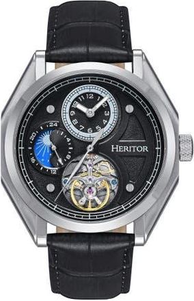 Heritor Antoni 24 Hour Mens Watch in Black at Nordstrom