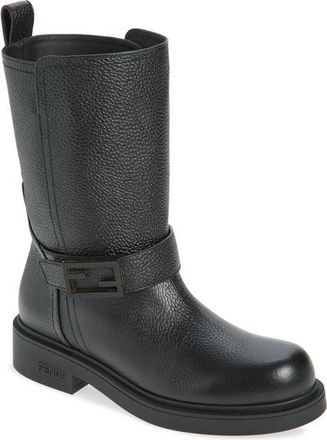 Fendi Biker Boot in Black at Nordstrom, Size 7.5Us