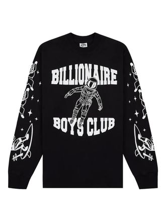 Billionaire Boys Club Gravity long-sleeve graphic-print T-shirt - Black