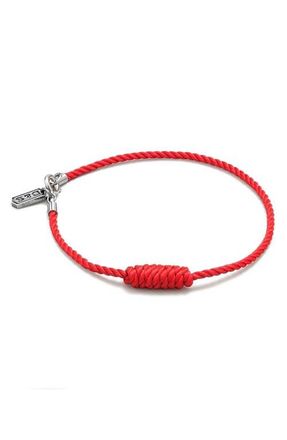 Degs & Sal Mens Knotted Rope Bracelet in Red at Nordstrom