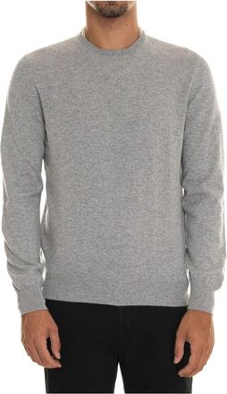 Gran Sasso Kasjmier Ronde hals Pullover - Heren - Cashmere truien - Grijs - M - Kasjmier - Truien & Vesten