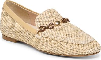 Dolce Vita Kiala Embellished Raffia Loafer in Light Natural Raffia at Nordstrom, Size 8.5