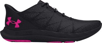 Under Armour Dames Speed Swift Gevoerde Hardloopschoenen (Zwart/Roze)