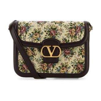 Valentino Garavani Embroidered Jacquard 9To5 Crossbody Bag - female - Valentino Garavani - Cross Body Bags - Multicolor - ONE SIZE - Bags