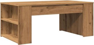 vidaXL Vidaxl - Mesa de centro madera ingeniería roble artesanal 102x55x42cm