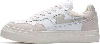 Stepney Workers Club Witte leren sneakers S-Strike model - Heren - Sneakers - Wit - 40 EU - Leer - Schoenen