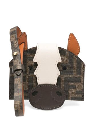 Fendi Portafoglio con monogramma - Marrone