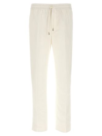 Brioni White Linen Casual Mens Pants