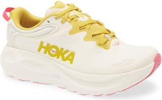 Hoka One One Gaviota 6 Stability Running Shoe in Birch /Yellow Gold at Nordstrom, Size 10.5