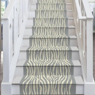 Runrug Stair Runner Carpet for Staircases - Soft & Comfy, 9mm - Savannah in Grey | Size: 60 cm x 510 cm