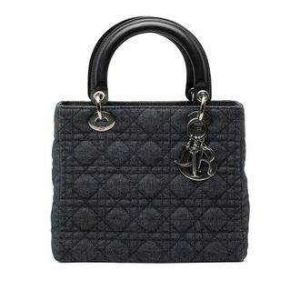 Dior Pre-owned Dior Medium Denim Cannage Lady Ladies Y50CKUM56WYX6C64