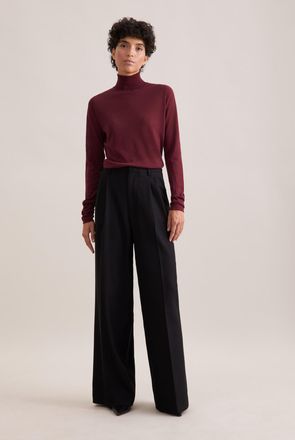 Seidensticker Culotte SEIDENSTICKER, Damen, Gr. 36, Normalgr&ouml;ssen, schwarz, 39% Wolle, 33% Polyester, 14% Viskose, 13% Polyamid, 1% Elasthan, unifarben, Hosen Culot