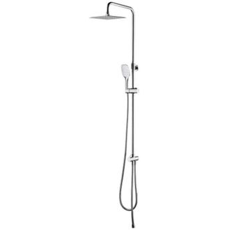 Omnires Omnires Davis - Conjunto De Ducha Sin Grifo, 25x25 Cm, 3 Chorros, Cromo Sysdaviscr