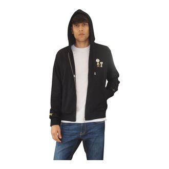 Sun 68 Peanuts Cotton Zip Hoodie - Sweatshirts & Hoodies - Hombre - Negro - M