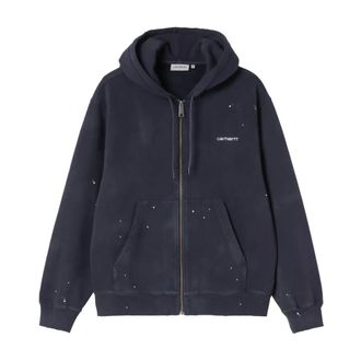 Carhartt Work in Progress Hooded Painter Jacket - male - Carhartt Wip - Zip-throughs - Blue - XS - Sweatshirts & Hoodies