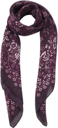 Massimo Alba Bloemenprint Kasjmier Zijden Sjaal - Heren - Wintersjaals - Bruin - ONE Size - Kasjmier - Accessoires