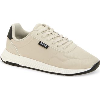 BOSS Titanium Runn Sneaker in Medium Beige at Nordstrom Rack, Size 13Us / 12Uk